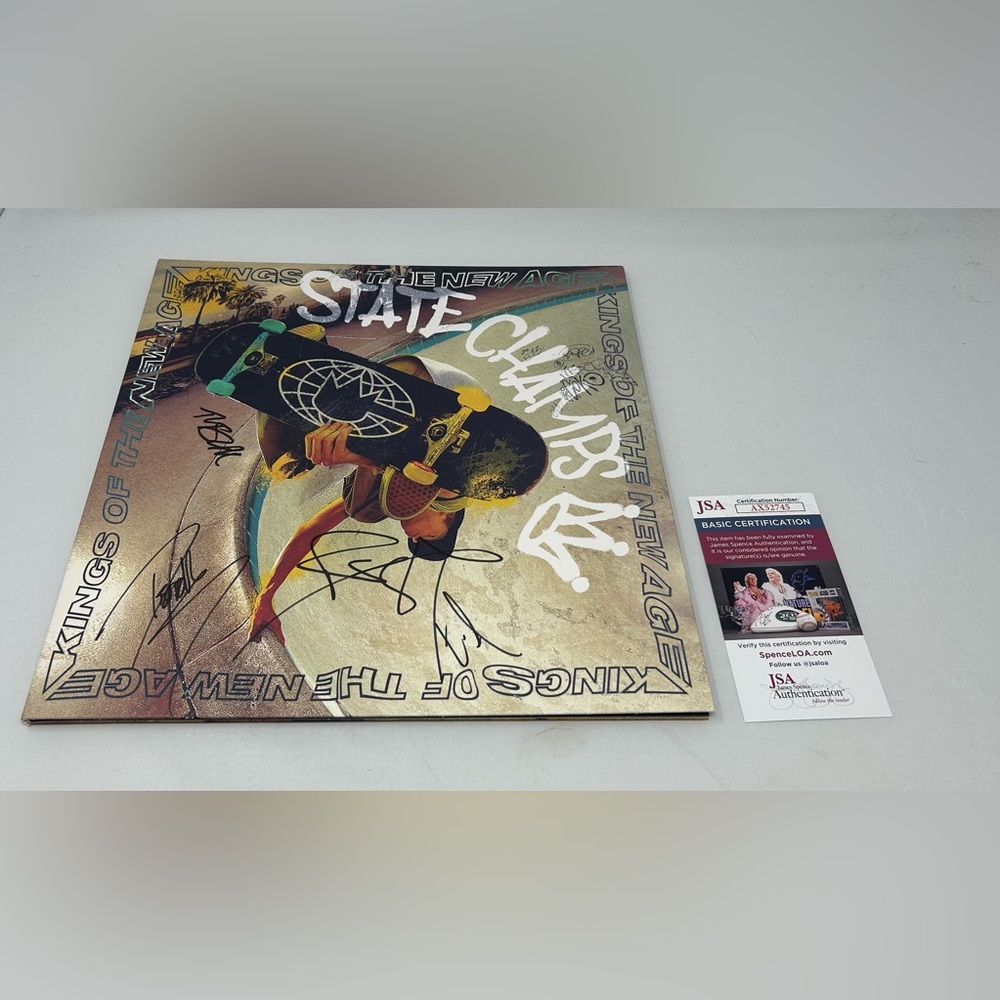 State Champs signed Kings of the‎ New Age Album JSA COA